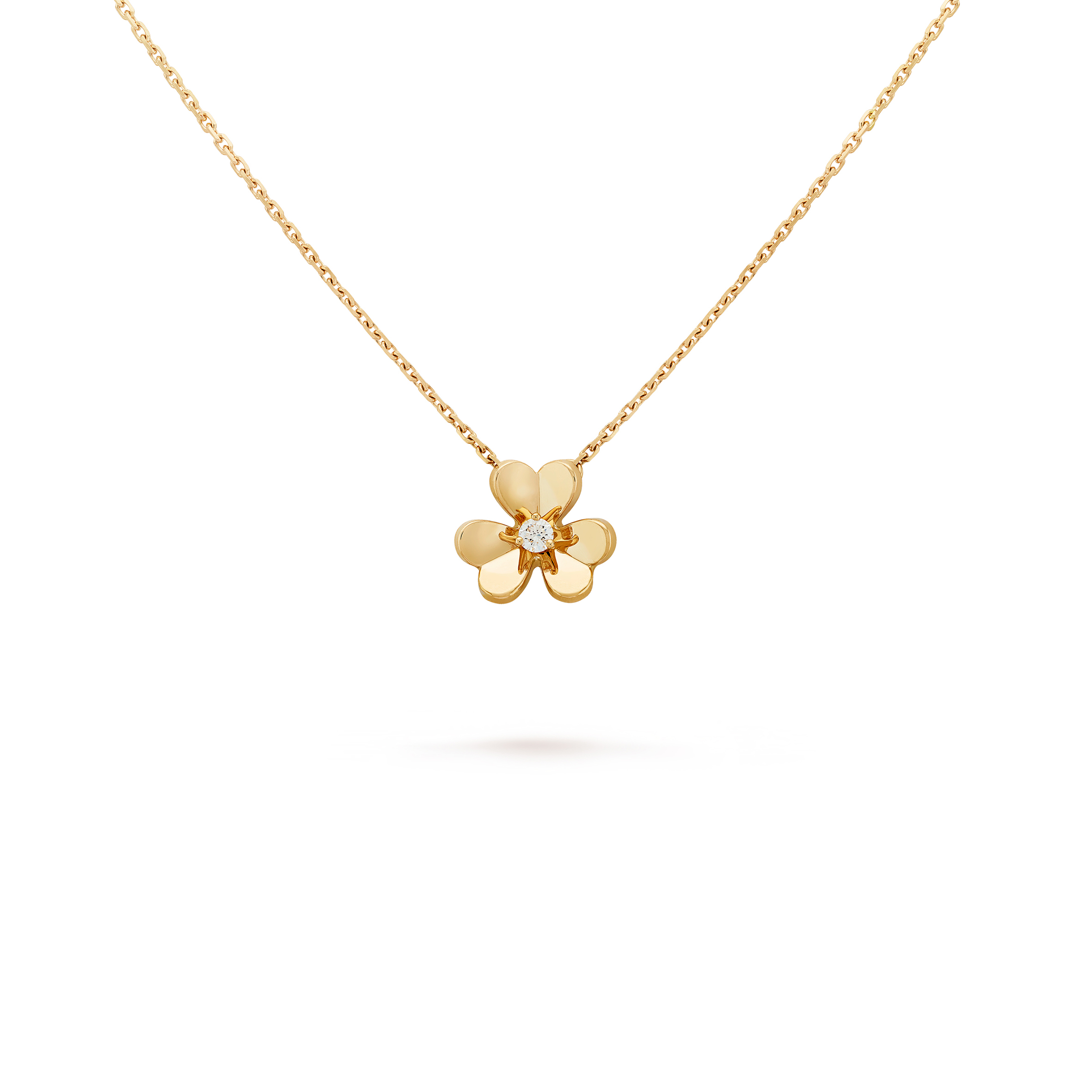 v*n cl*f arpels frivole pendant, mini model - yellow gold, Di*m*nd  vcarp0j100